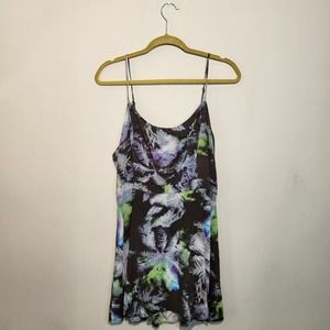🌞 AMERICAN EAGLE Dress | Mini | Dark Tropical | size Large